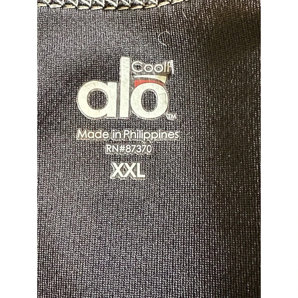 Alo Yoga Cool Fit Women’s Shirt Size XXL Back/Grey Long Sleeve Top